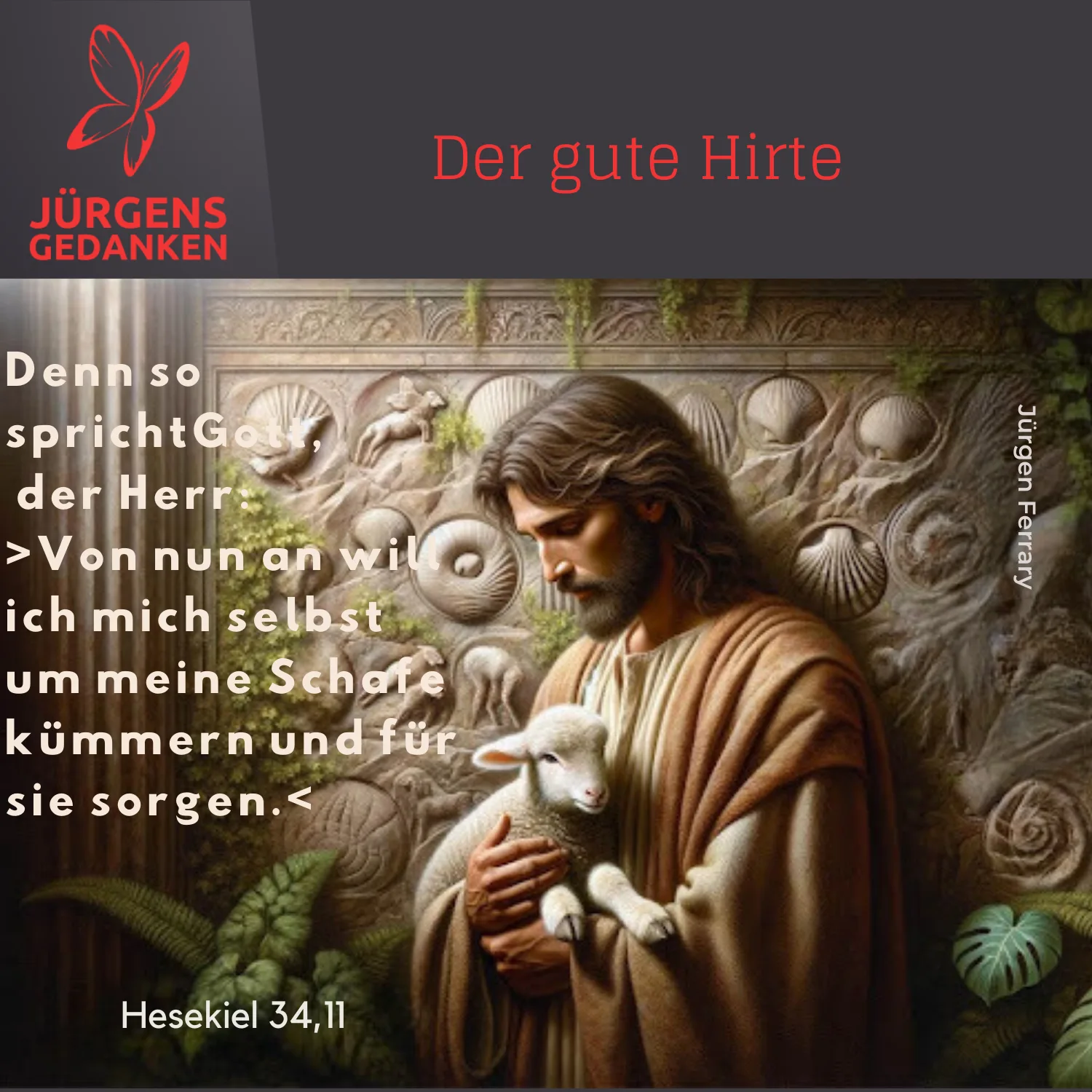 Jesus und ein Lamm