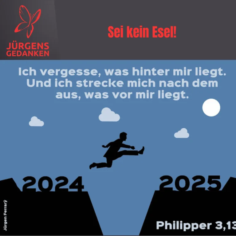 Sprung von 2024 nach 2025
