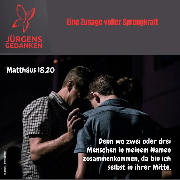 Zwei stehende, betende Männer