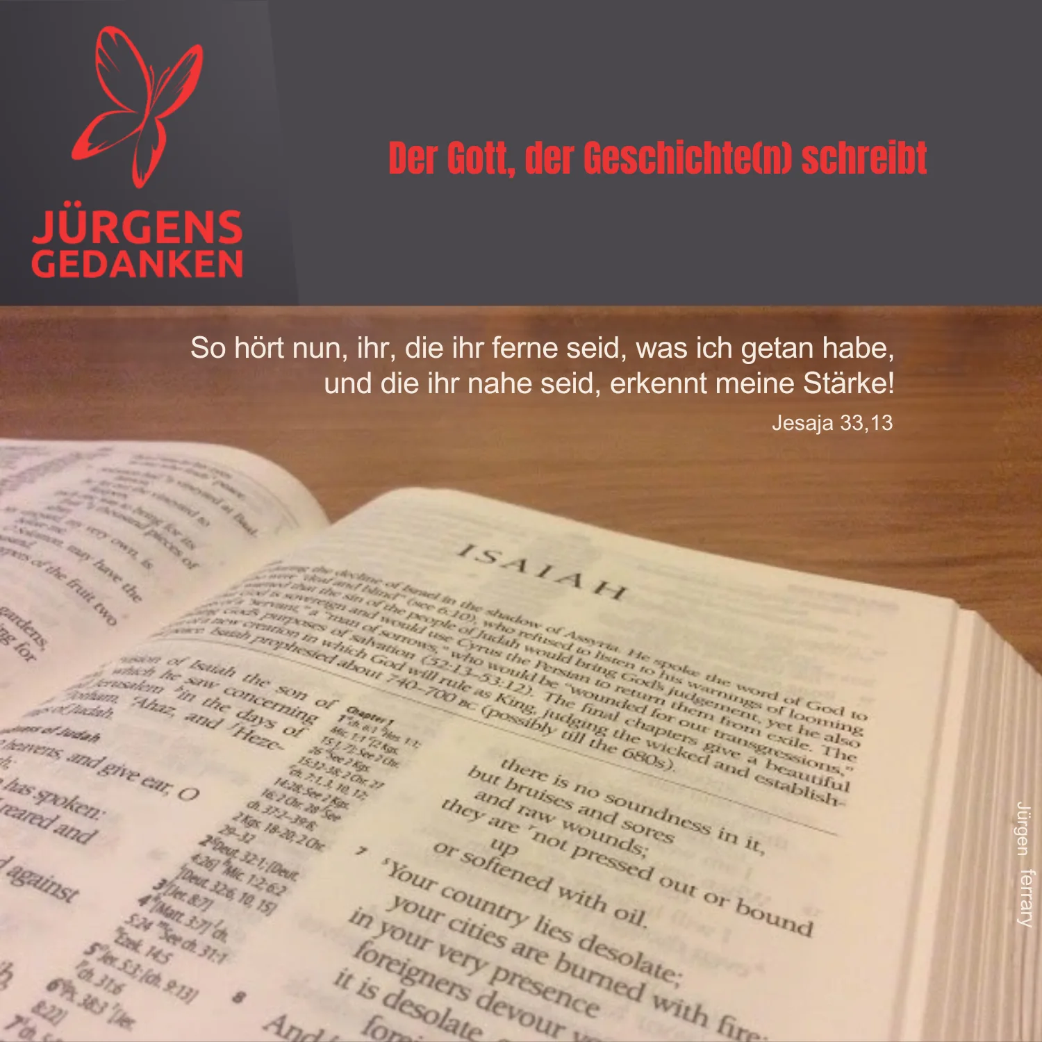Eine aufgeschlagene Bibel