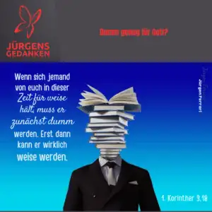 Person mit Bücher auf dem Hals