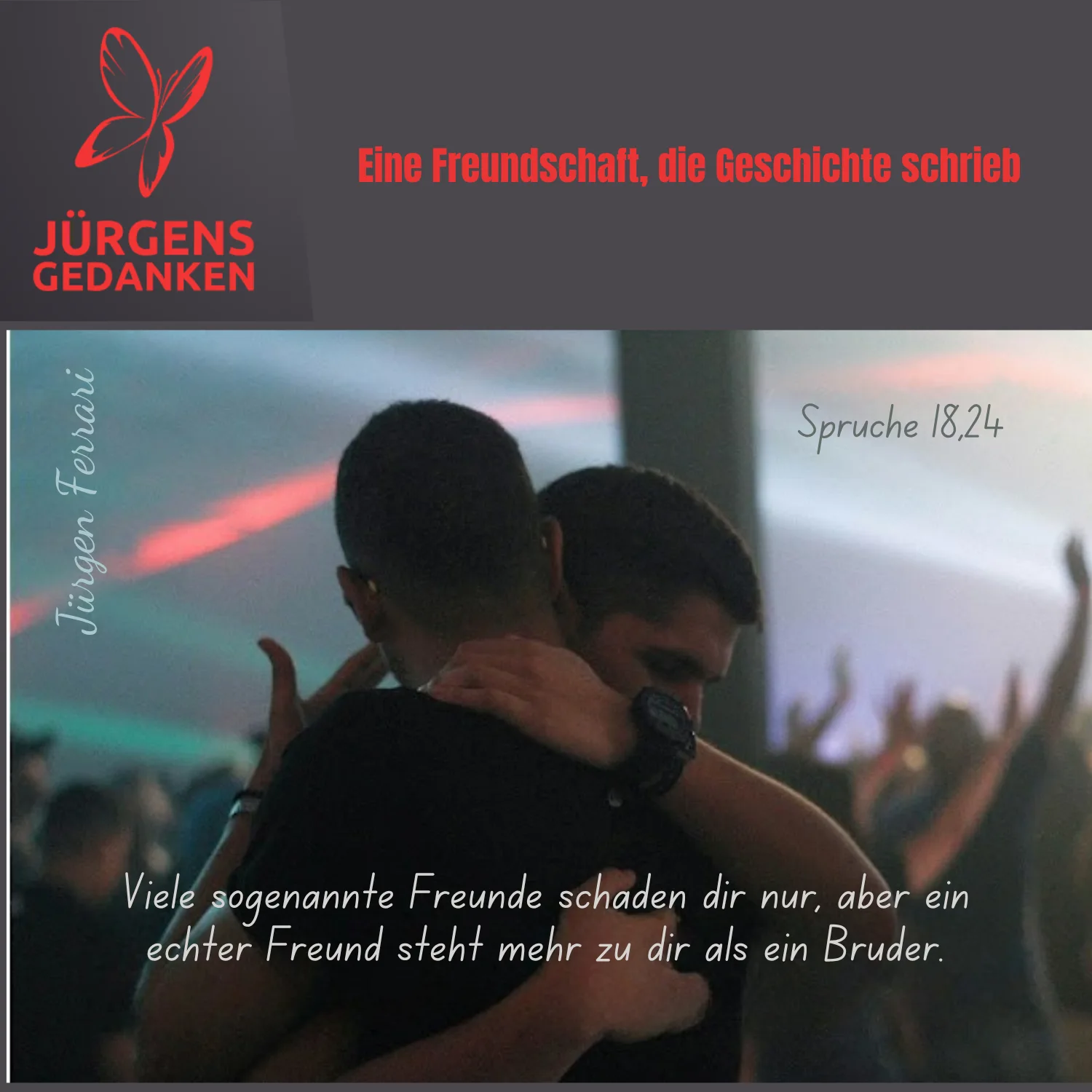 Männder umarmen sich
