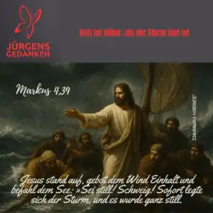 Jesus auf dem Meer bei Sturm