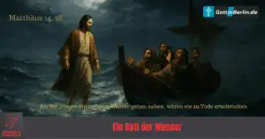 Jesus läuft auf dem Wasser
