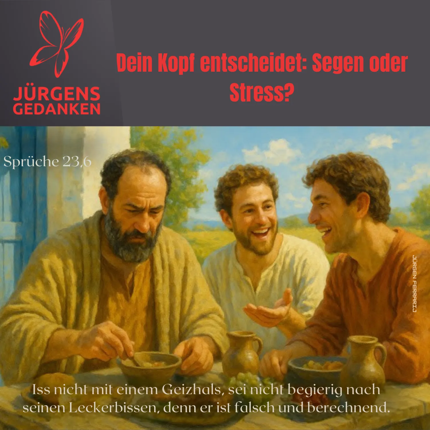 3 Männer essen zusammen