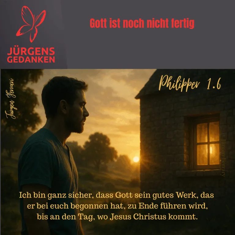 Mann steht im Dunkeln vorm Haus