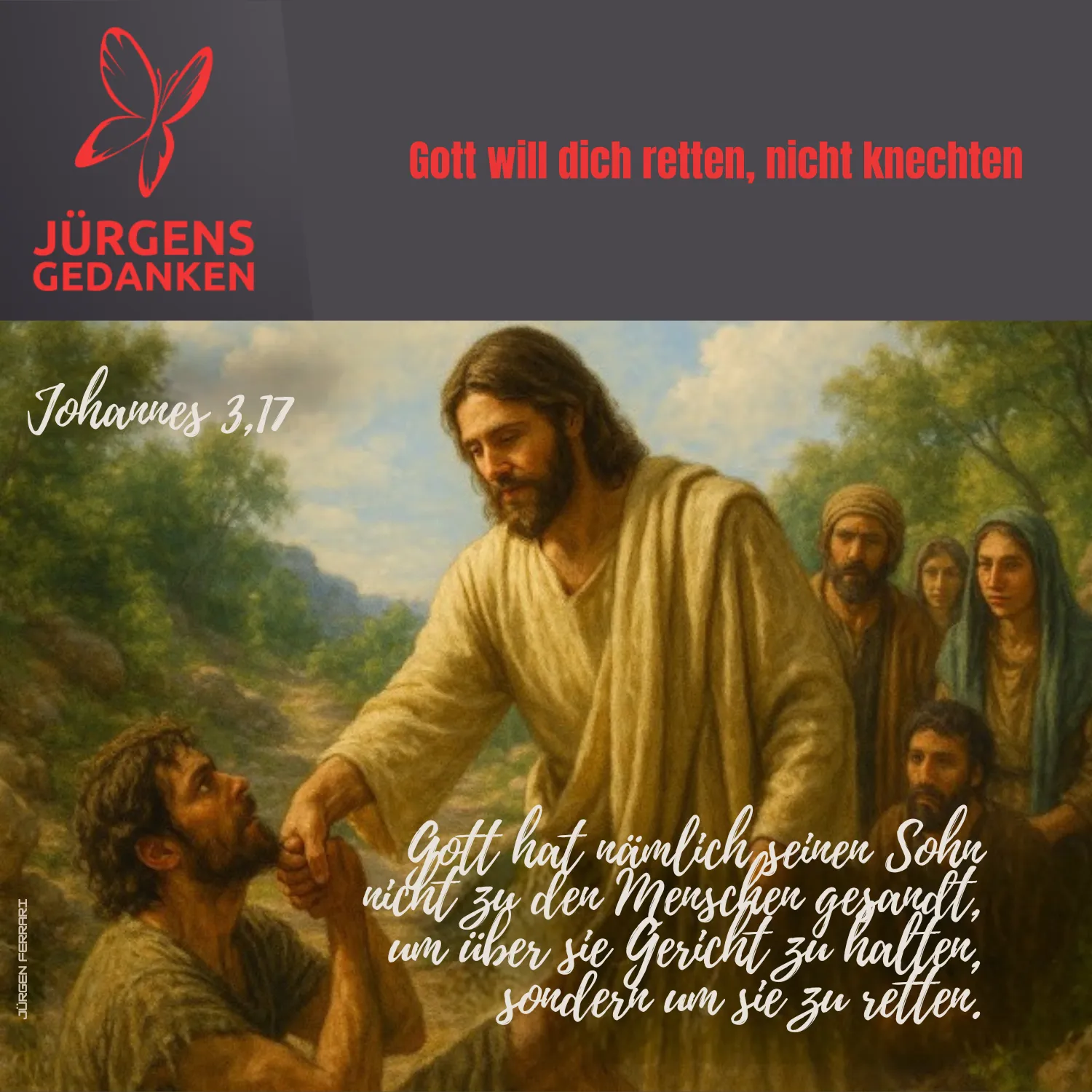 Jesus hilft einem Mann