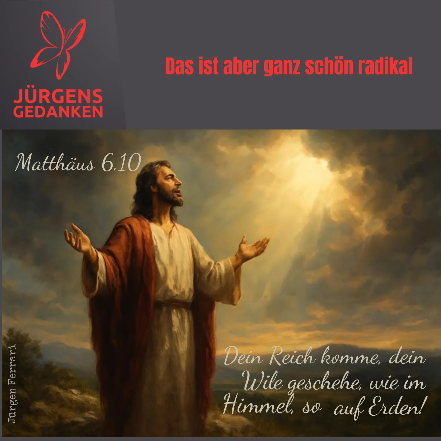 Jesus betet zum Vater