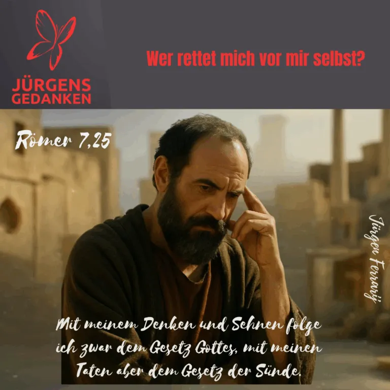 Mann schaut sehr nachdenklich