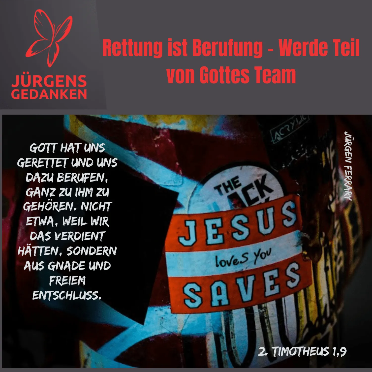 Werbung für Jesus