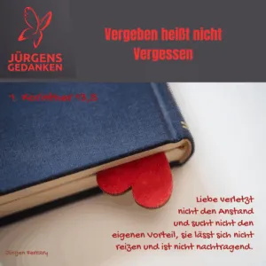 Herz als Lesezeichen in der Bibel