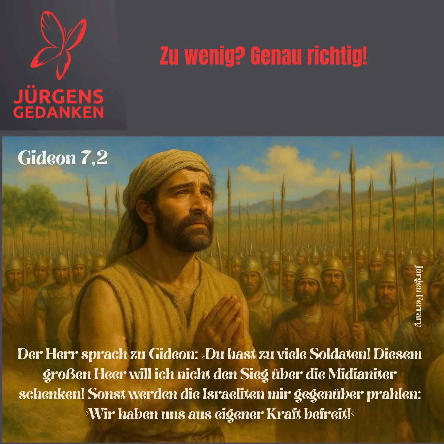 Gideon als Heerführer
