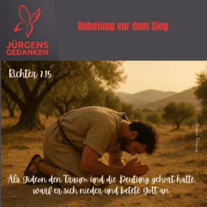 Gideon betet zu Gott