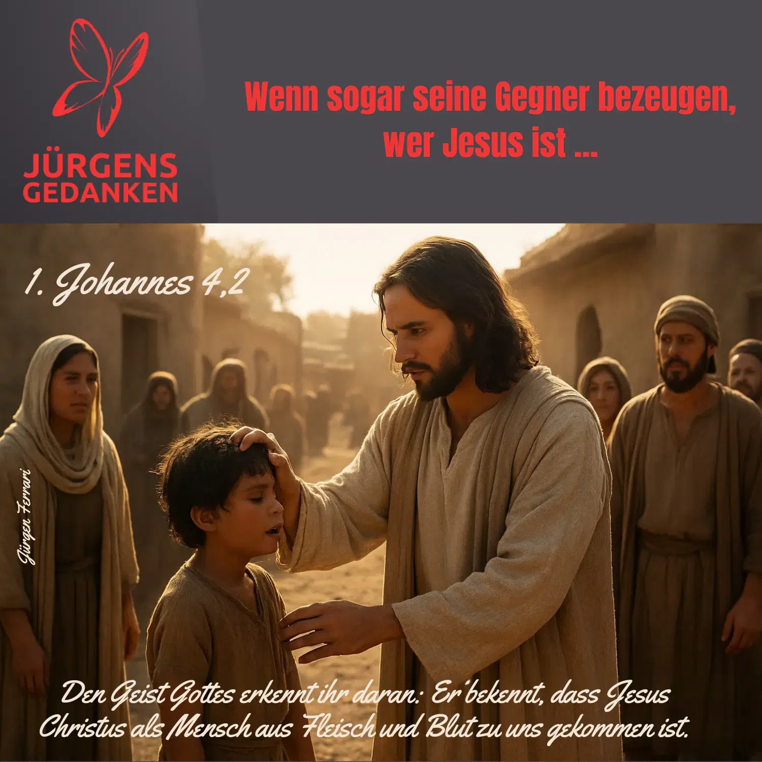 Jesus segnet ein Kind