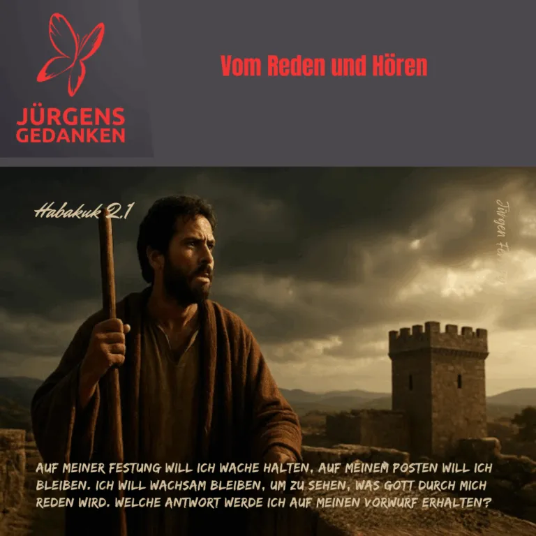 Ein Mann mit einem Wanderstab
