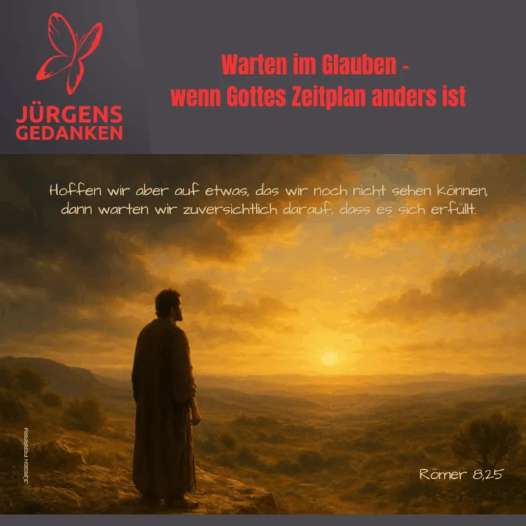 Mann schaut in die Sonne