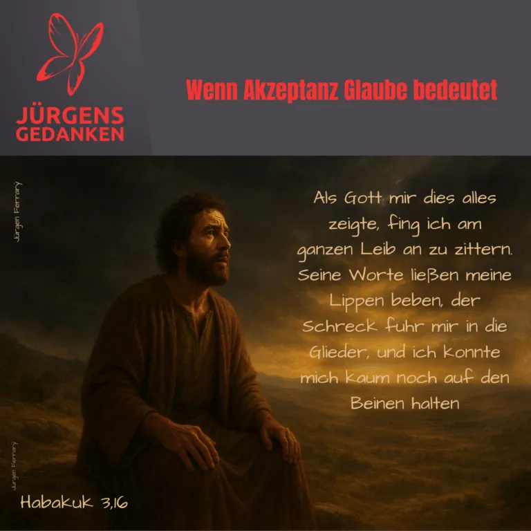Mann schaut in den Himmel