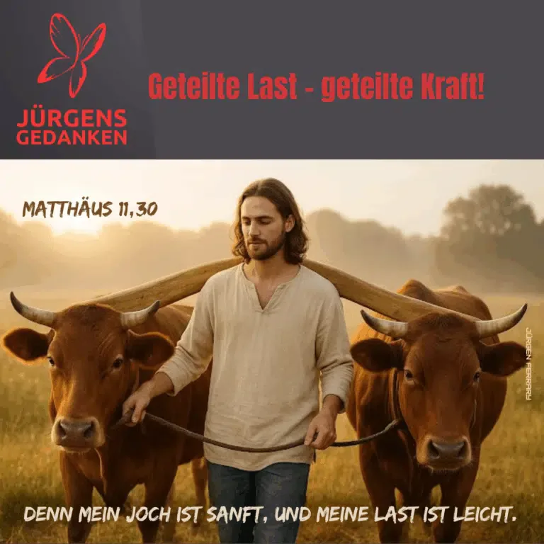 Mann mit zwei Ochsen