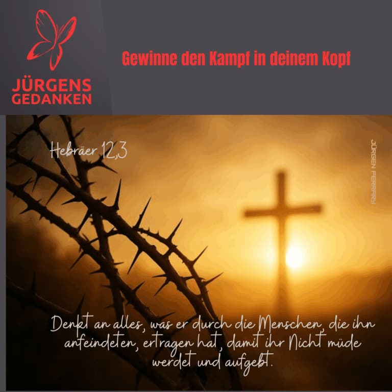 Die Sonne Scheint hinter dem Kreuz und Dornen