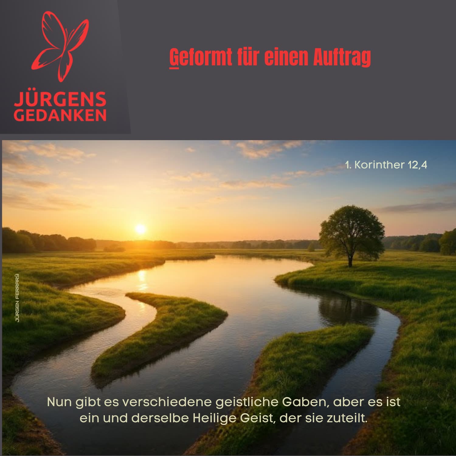 Sonne spiegelt sich im Fluss