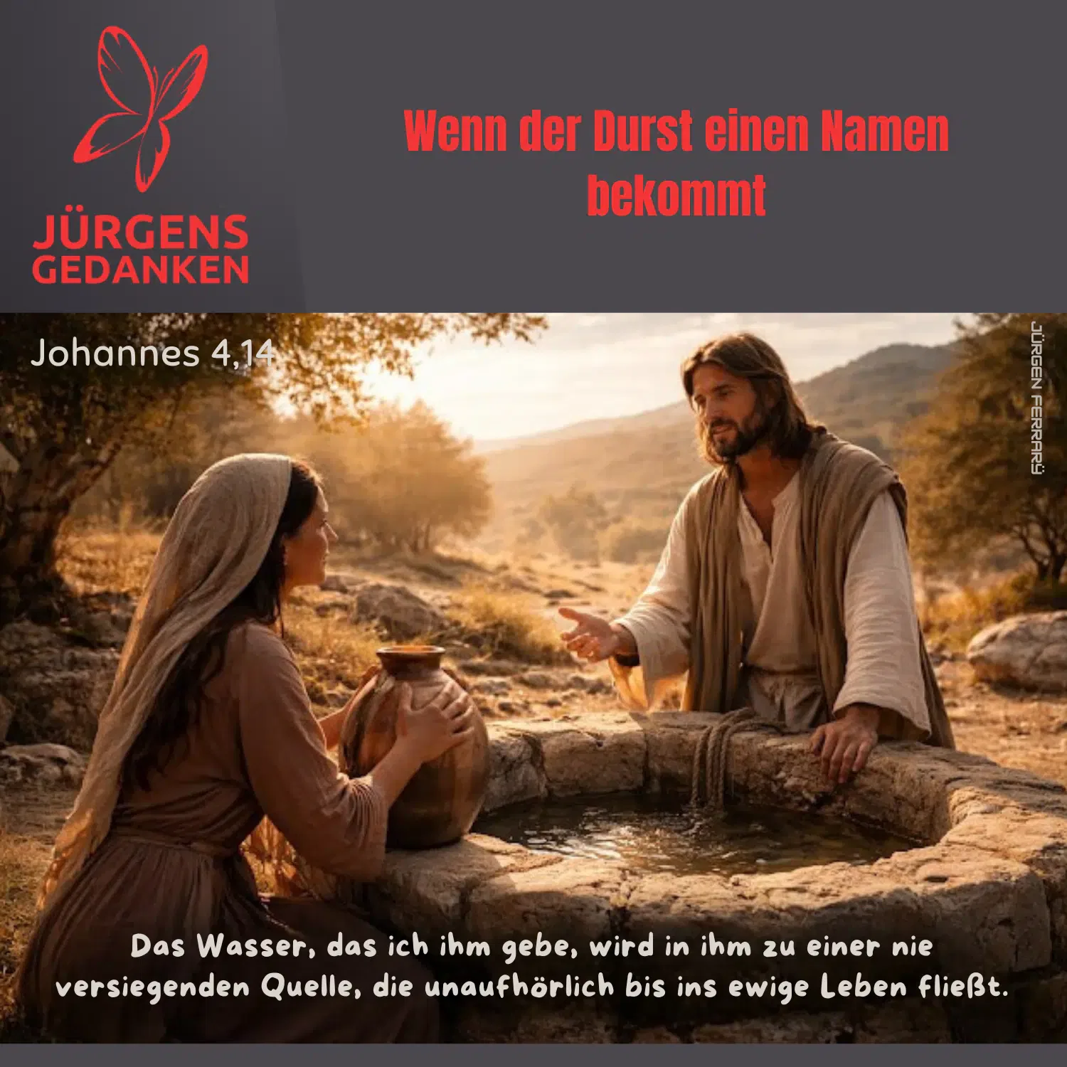 Frau mit Jesus am Brunnen