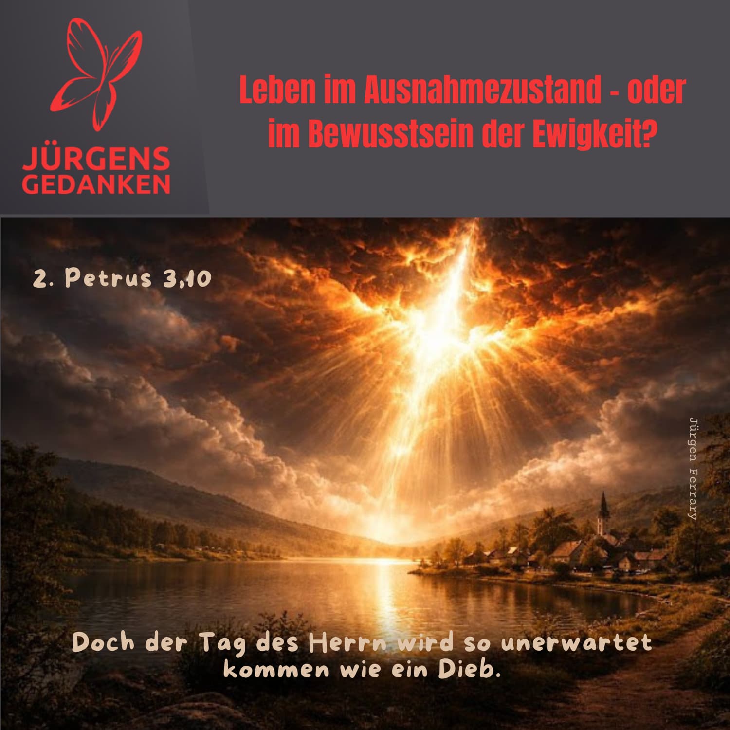 Sonnenlicht spiegelt sich im Fluss