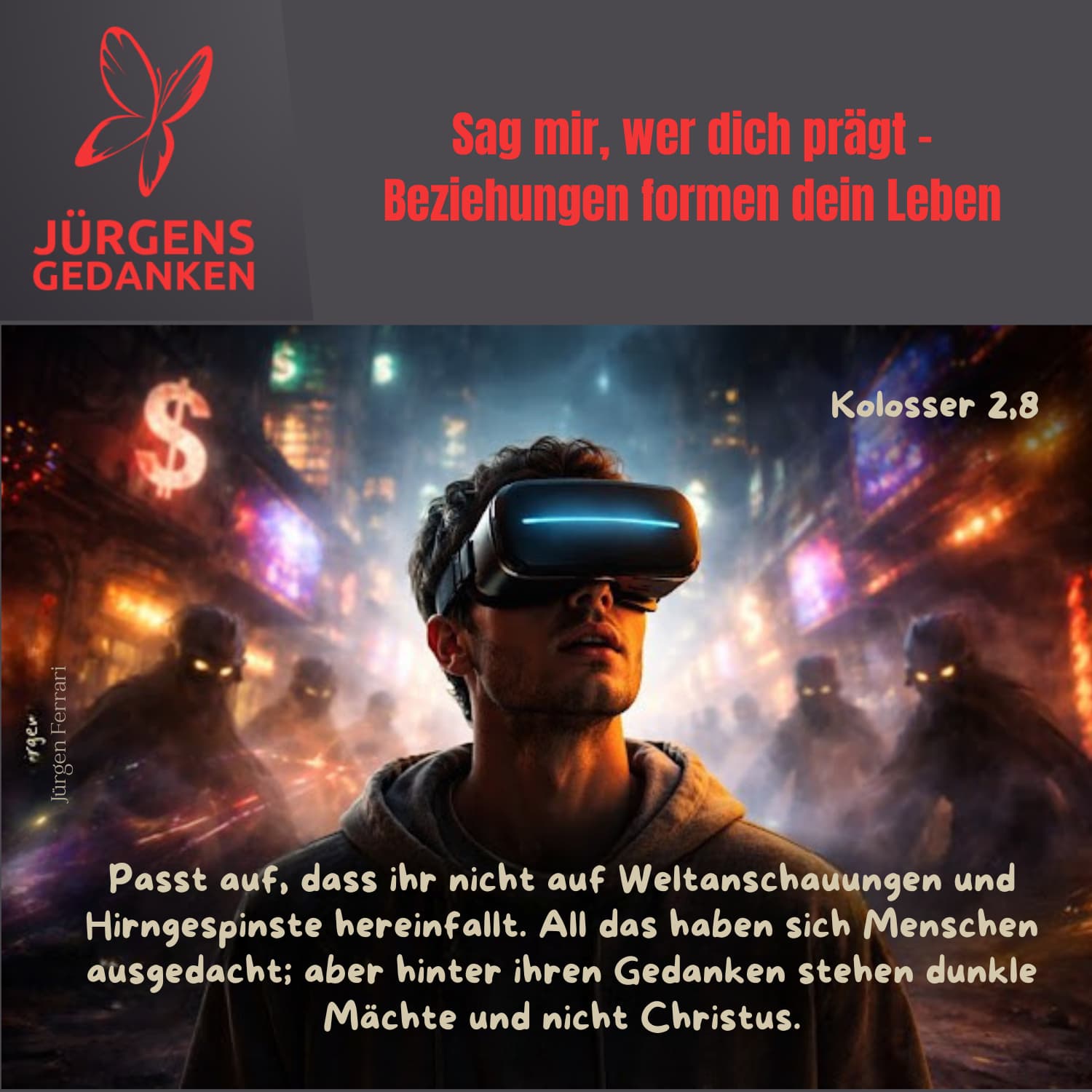 Männer mit Brillen laufen durch die Stadt