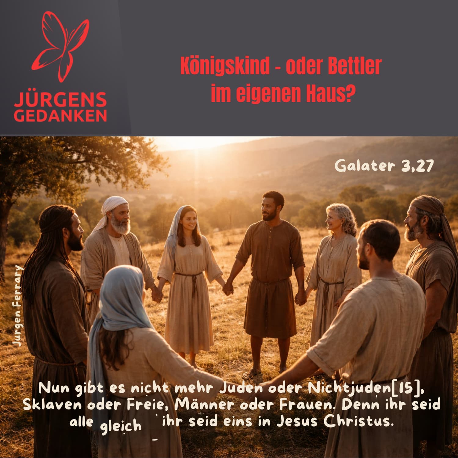Menschen stehen Hand in Hand im Kreis