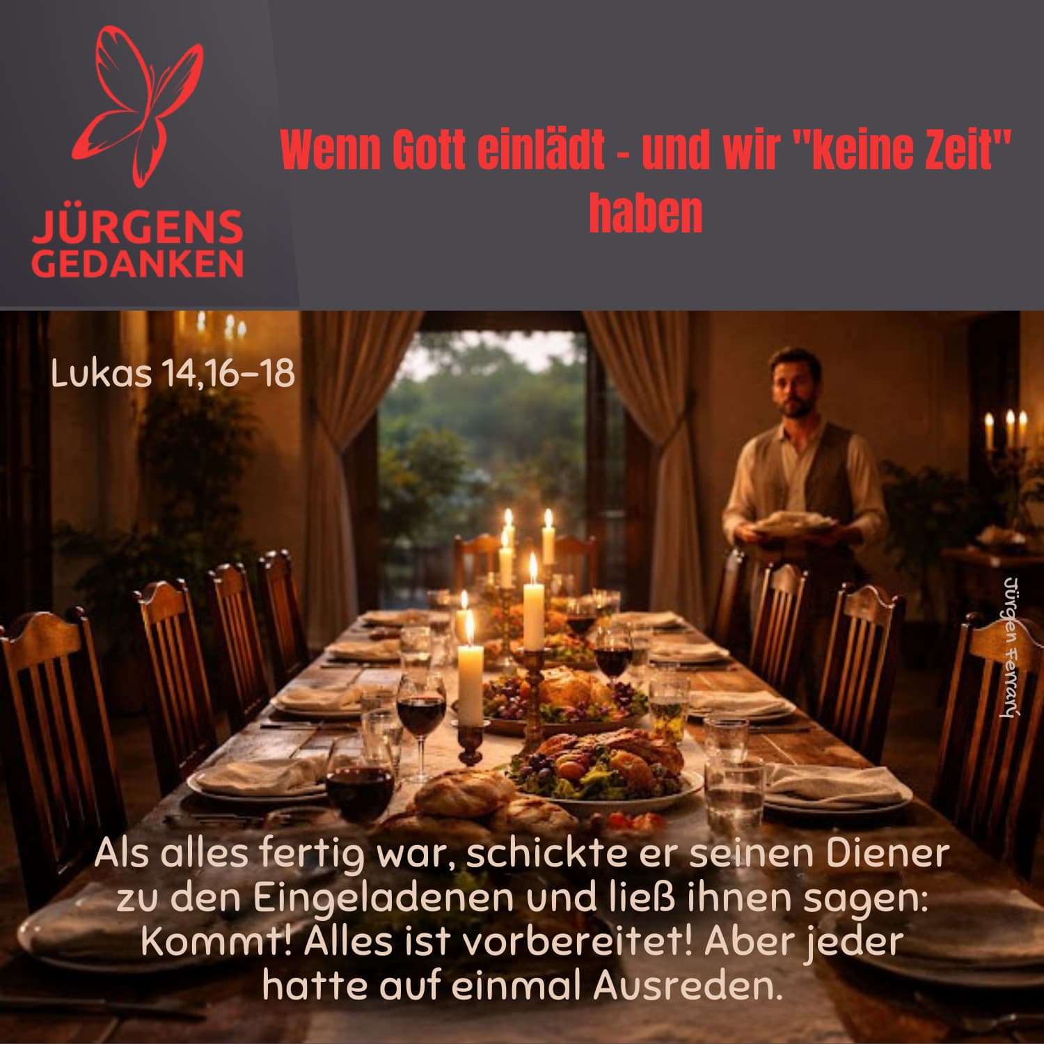 Eine schön gedeckte Tafel