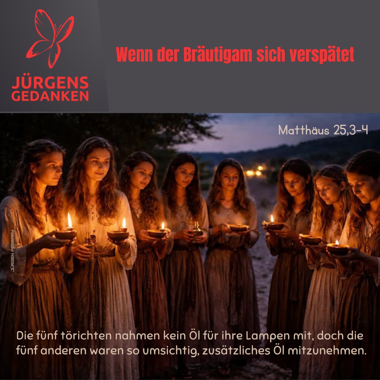 Frauen mit Kerzen in der Dunkelheit