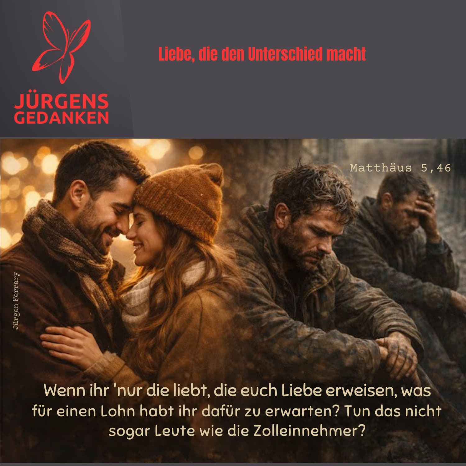 Liebespaar und verzweifelte Männer