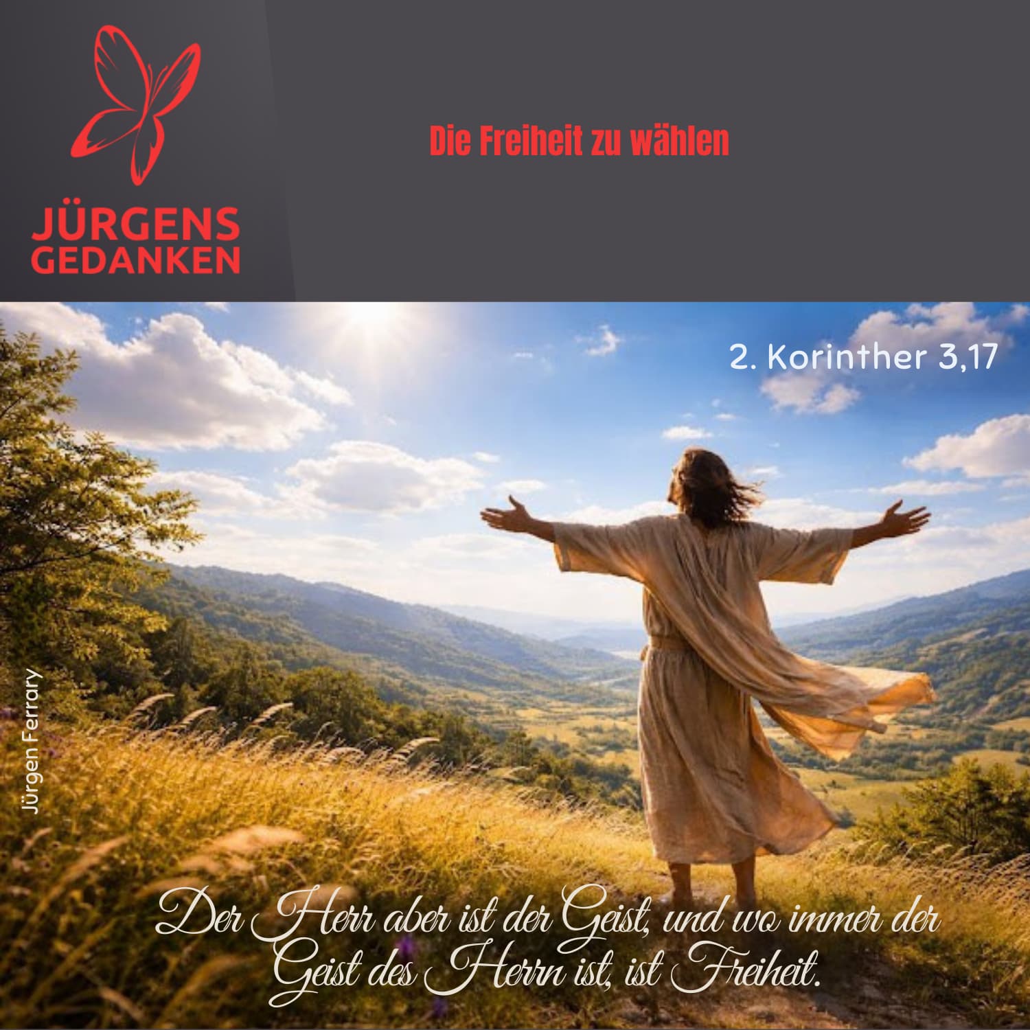 Ein Mensch will die Welt umarmen