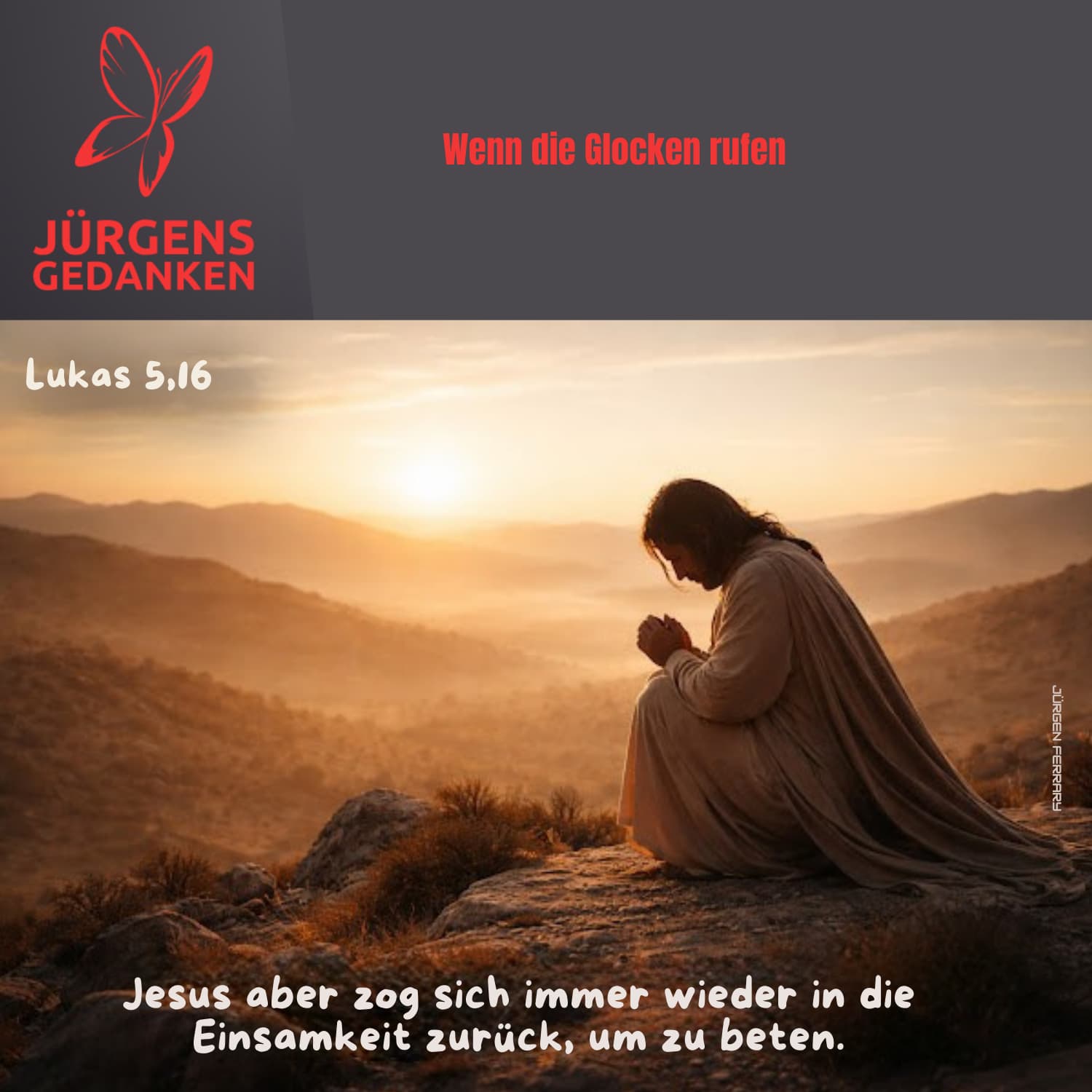 Jesus betet in der Einsamkeit