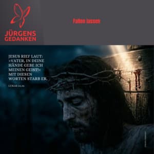 Ein Licht fällt auf Jesus Kreuz