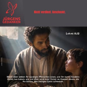 Vater sieht liebevoll seinen Sohn an