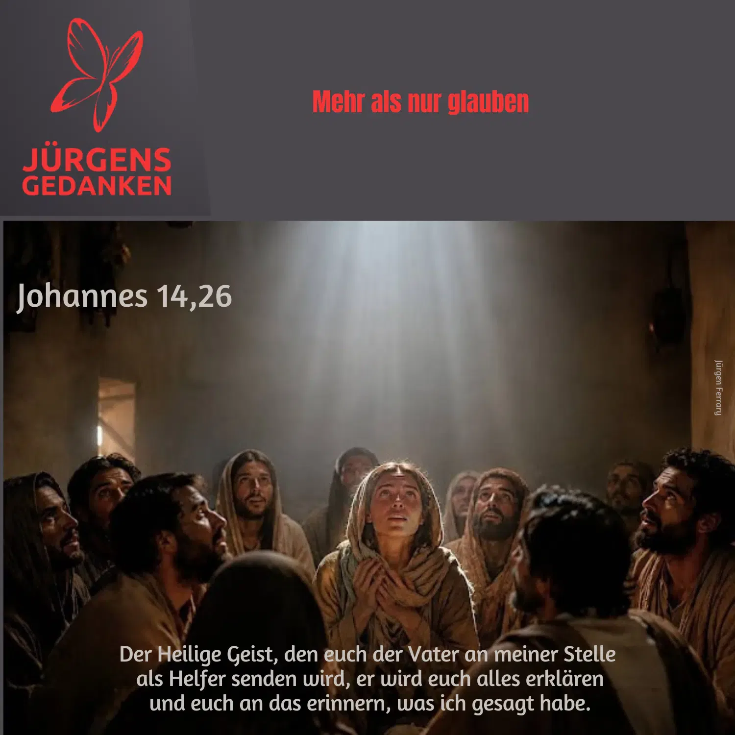 Menschen empfangen den Heiligen Geist