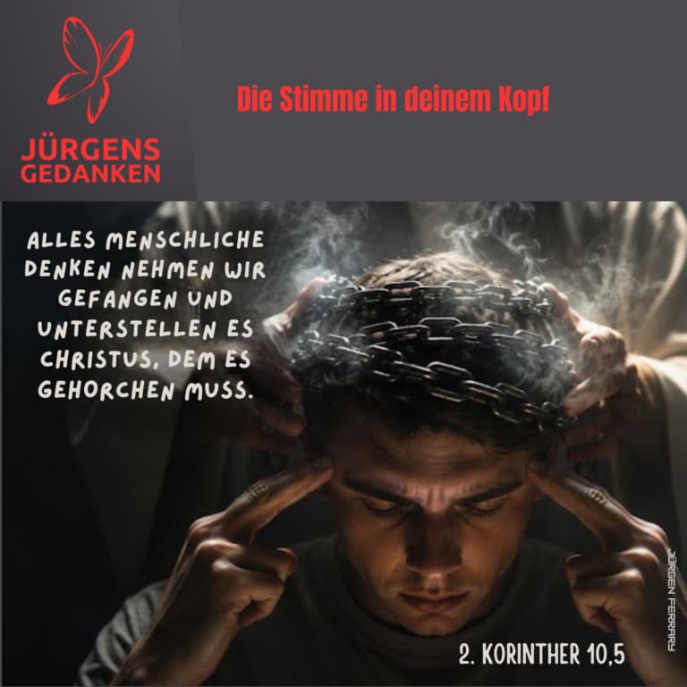 Kopf mit Ketten