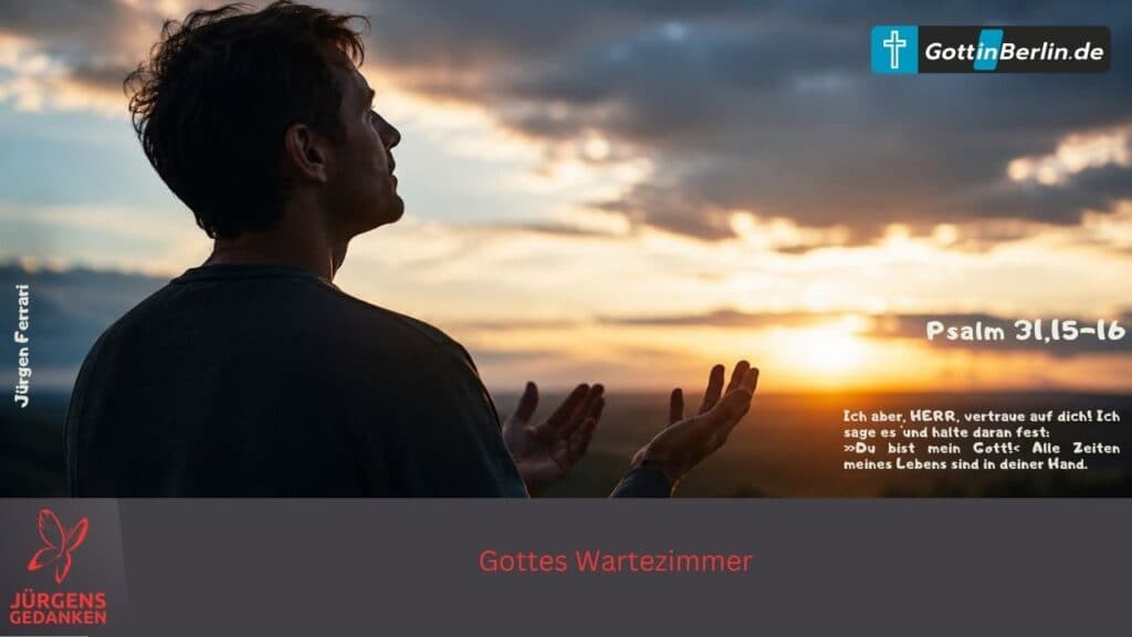 Betender Mann im Sonnenaufgang
