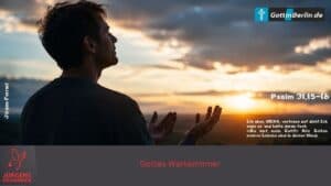 Betender Mann im Sonnenaufgang