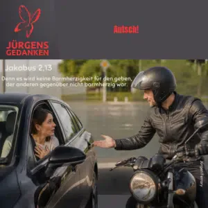 Motorradfahrer - Autofahrerin