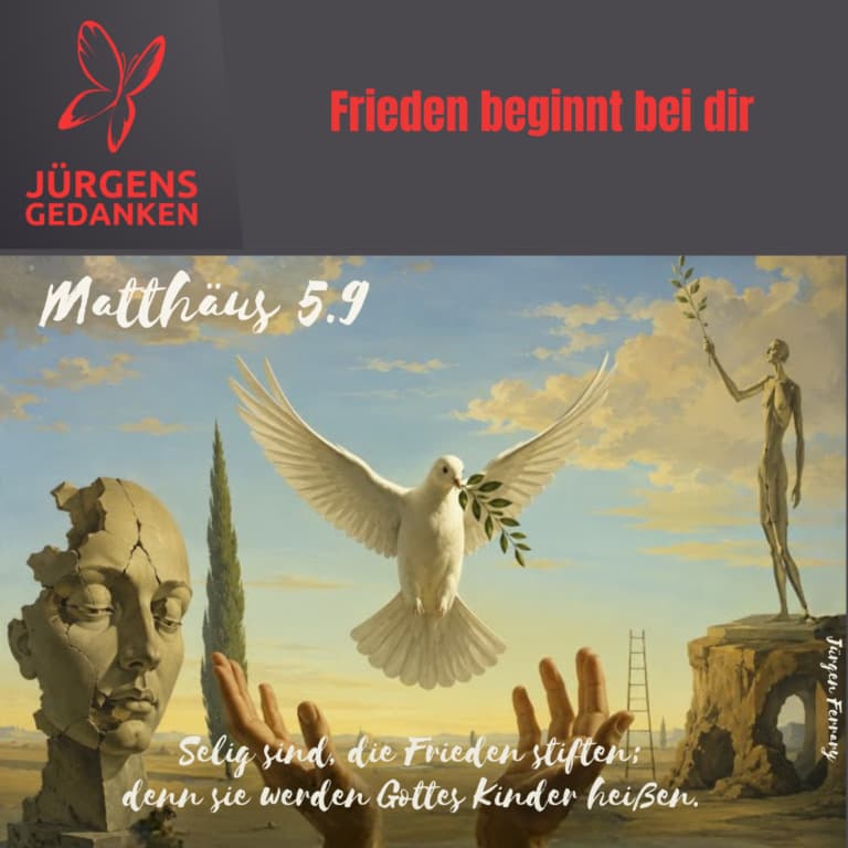 Friedenstaube -und betende Hände
